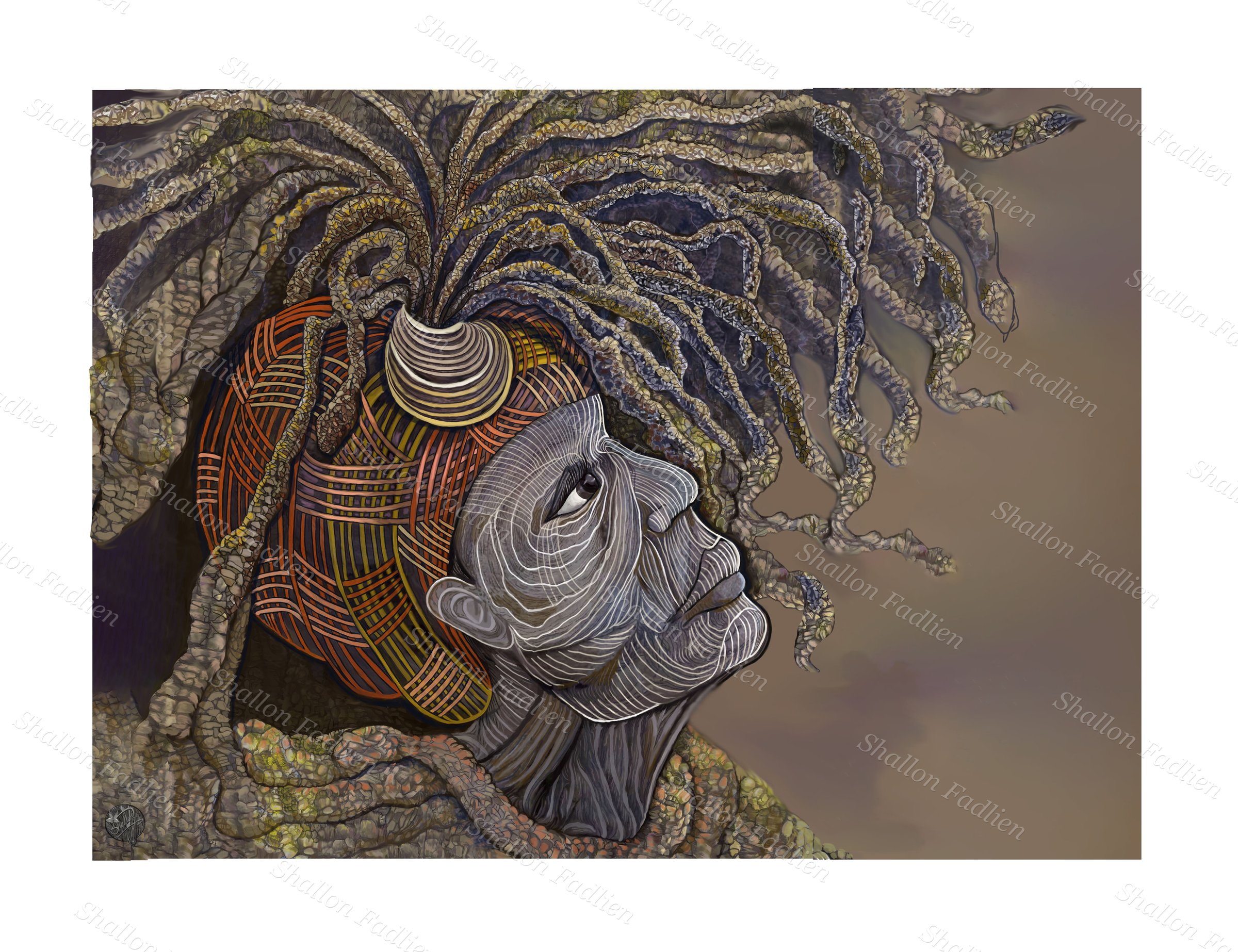 Wisdom — Acrylic on canvas by Shallon Fadlien, 2022